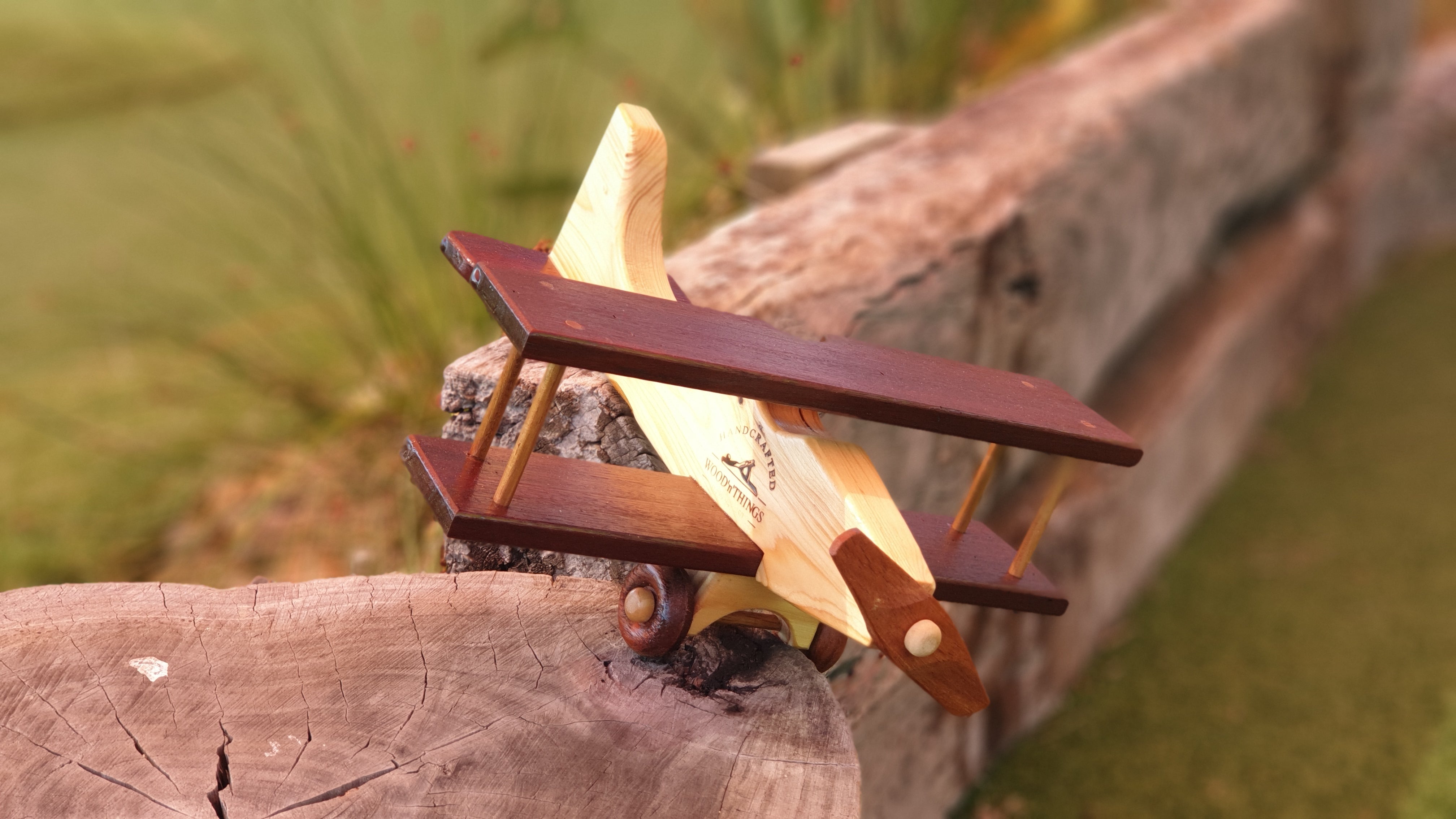 Classic Wooden Bi Plane